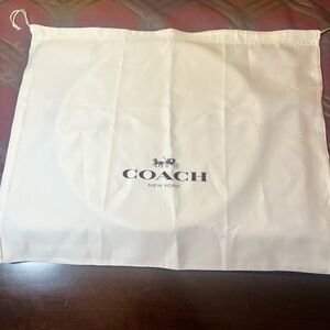 Coach White Dust Bag